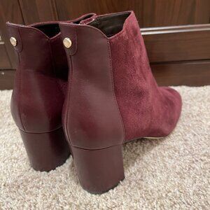 Cole Haan Nella Winetesting Suede Ankle Boot Size 6.5